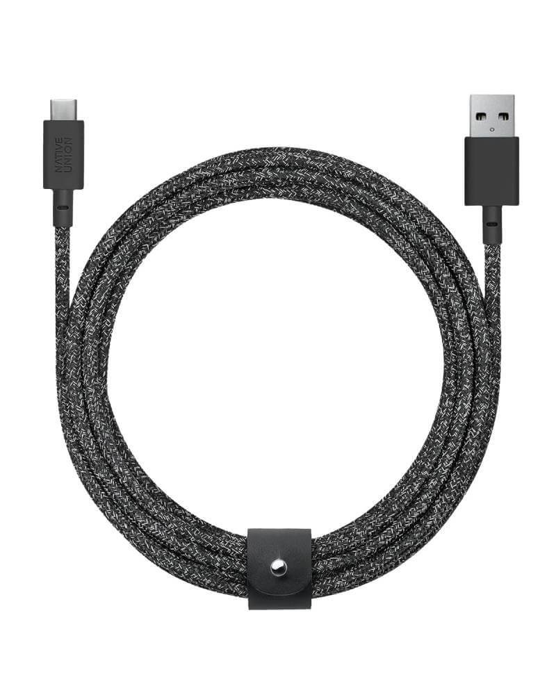 Кабель Native Union Belt Cable USB-A to USB-C Cosmos Black (1.2 m) BELT-AC-COS-NP